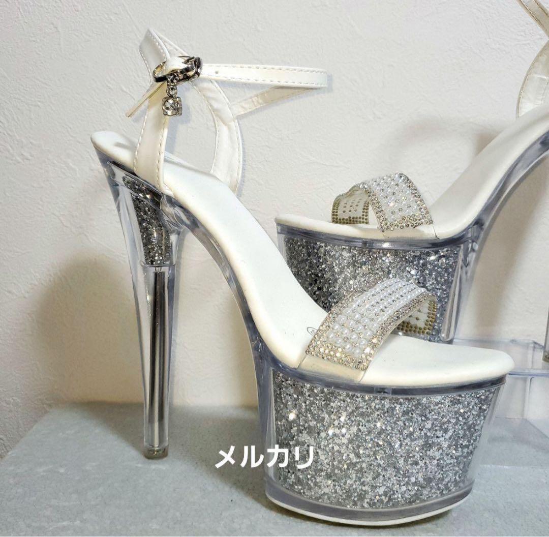 ANGEL R グリッターサンダル 38サイズ