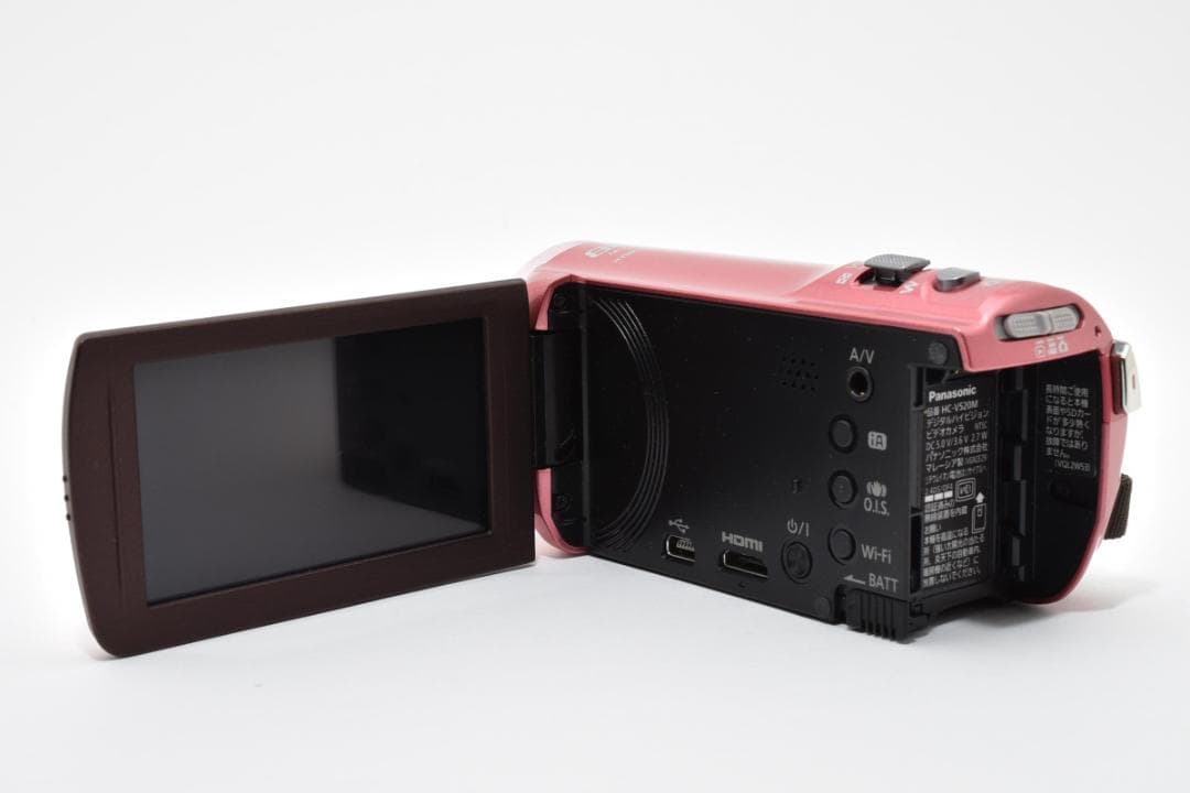【美品】Panasonic ビデオカメラ HC-V520M　ピンク　動作確認済