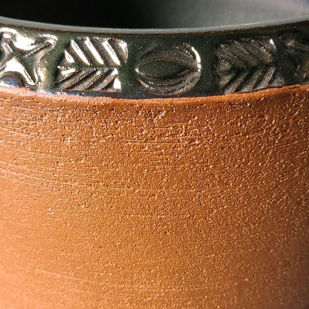 信楽焼 傘立て 金彩押紋 高さ４８cm