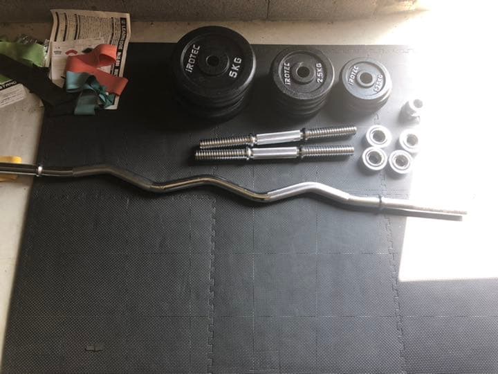 バーベル、ベンチ台、ベンチ、プレート、EZバー