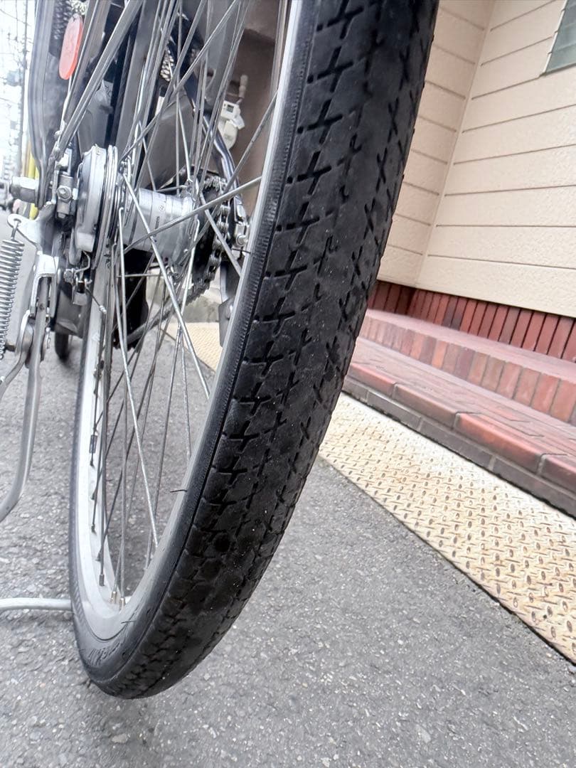 大阪府　ヤマハ　電動アシスト自転車 ネイビー 内装3段ギア