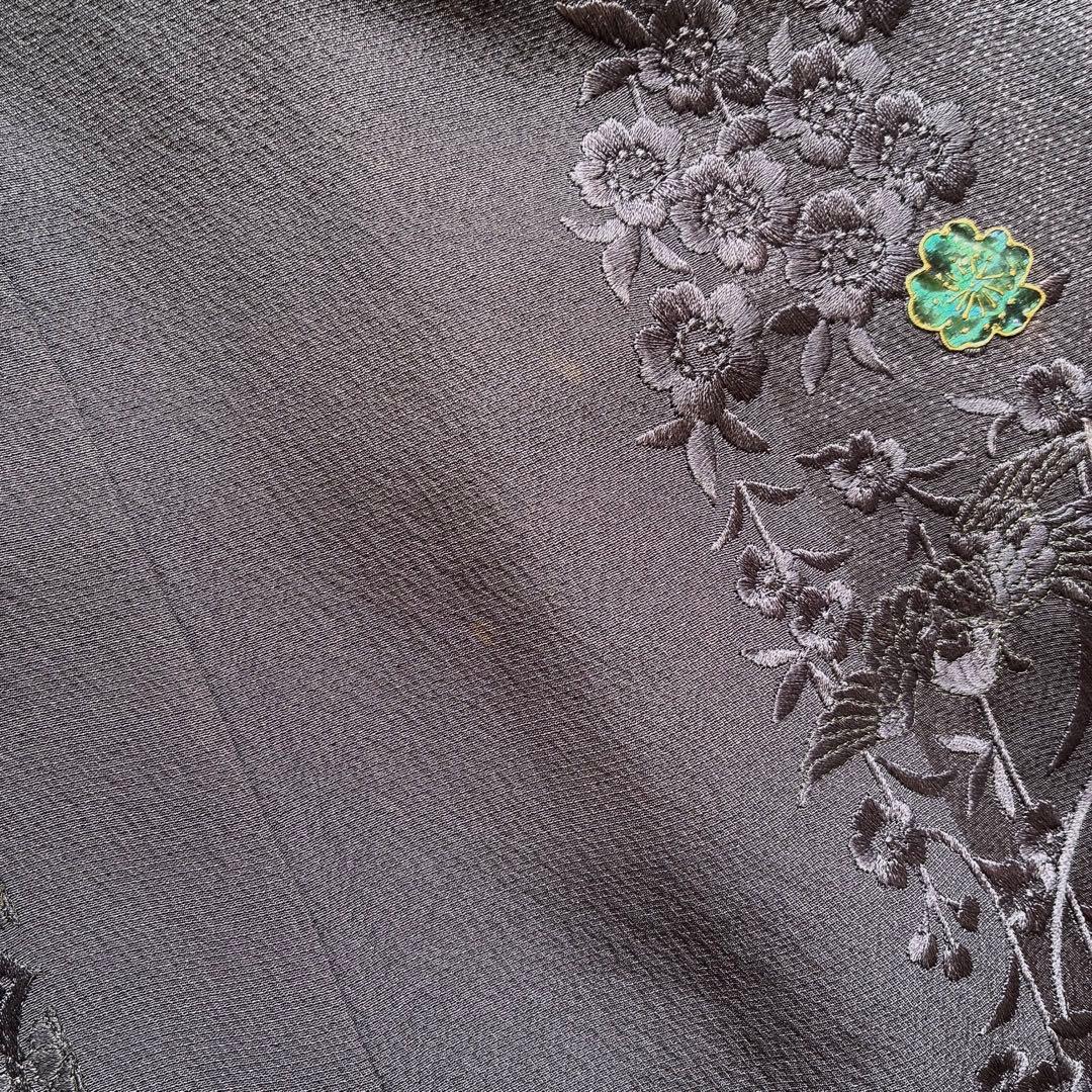 〈着物のみ〉付け下げ　フルセット　着物　正絹　鳳凰　凛と紫　訪問着　G9