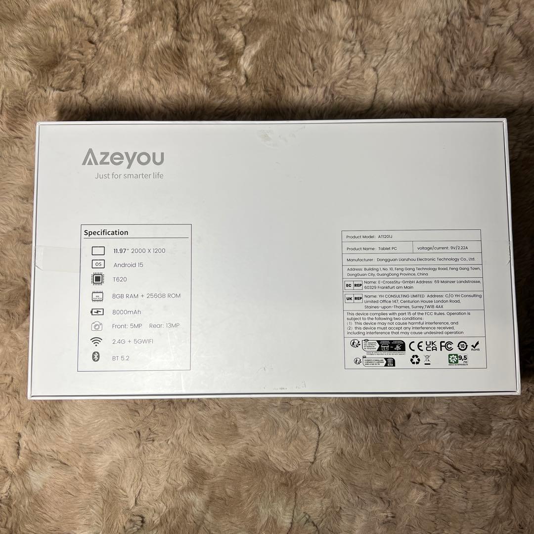 ジャンク Azeyouタブレット Android15 8GB RAM 256GB