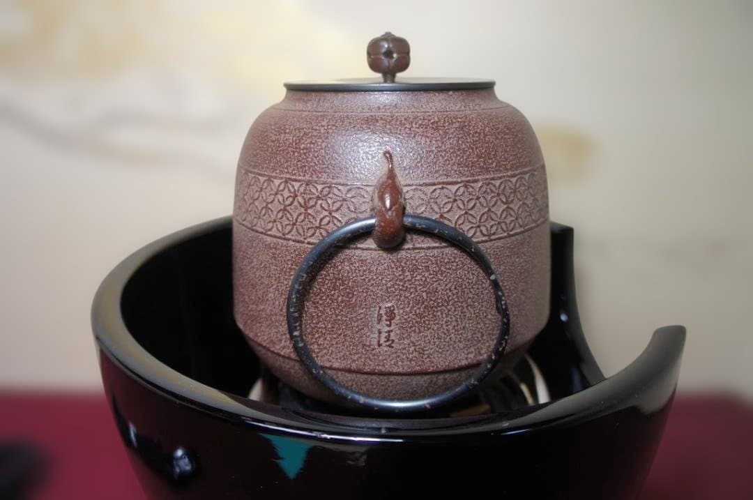 ☆ 創巧野々田 真塗風 炉(紅鉢型)400w電熱器 在銘 棗釜他フルセット送料込