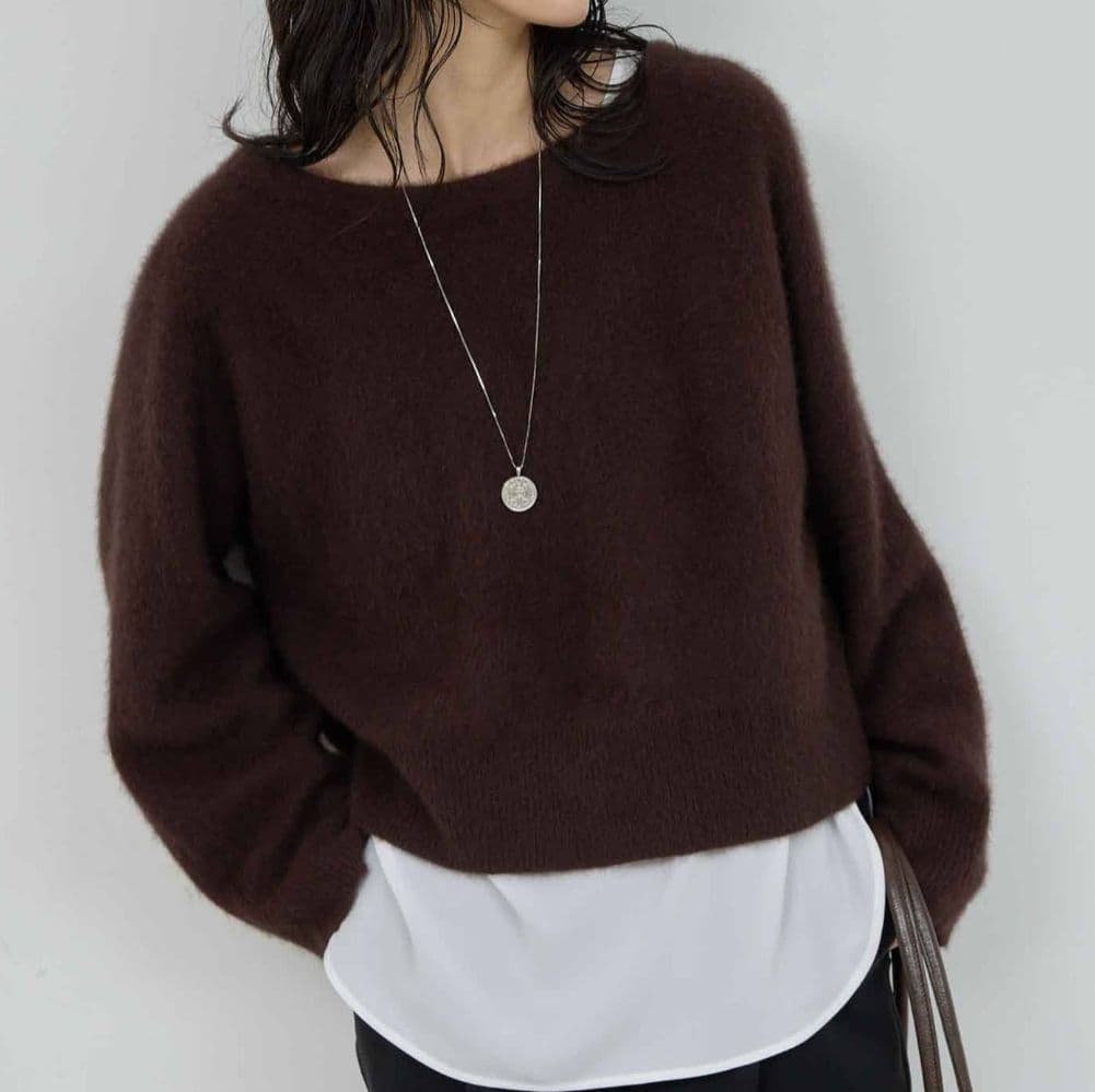 【万能インナー】ラウンドブラウスTee