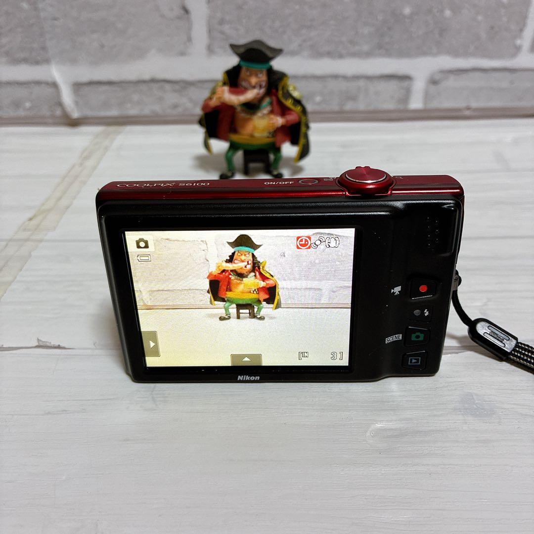 美品　二コン Nikon COOLPIX S6100 レッド