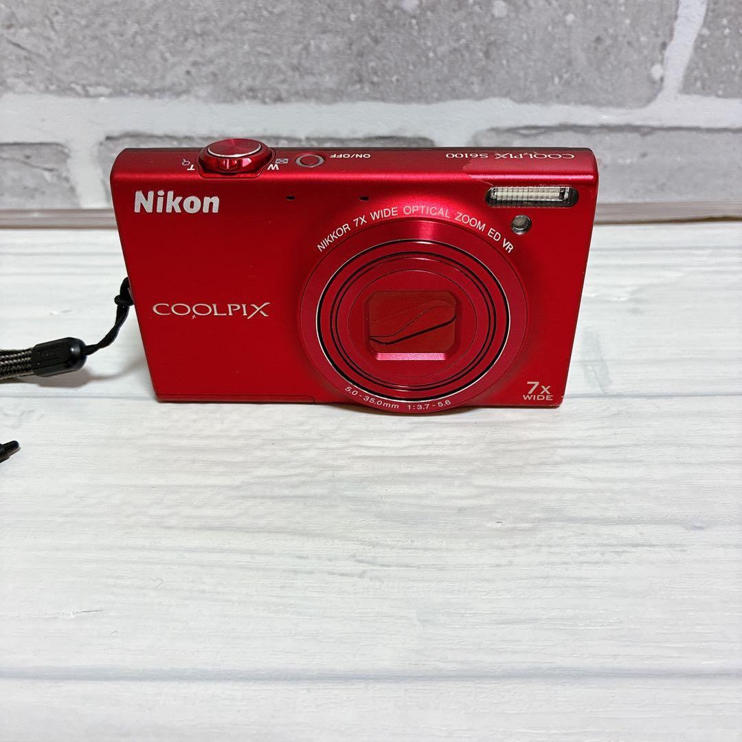 美品　二コン Nikon COOLPIX S6100 レッド