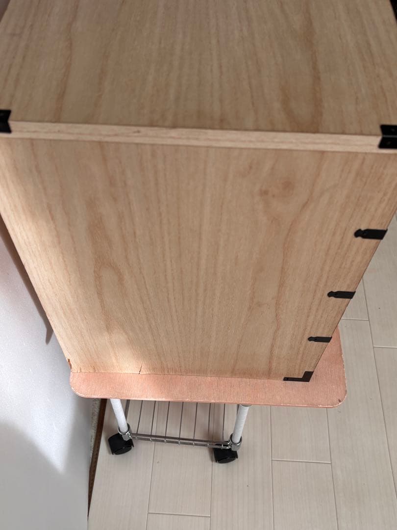 SALE❣️未使用ビンテージ！時代物！木製引き出し式箪笥 隠し引き出し 鍵付き