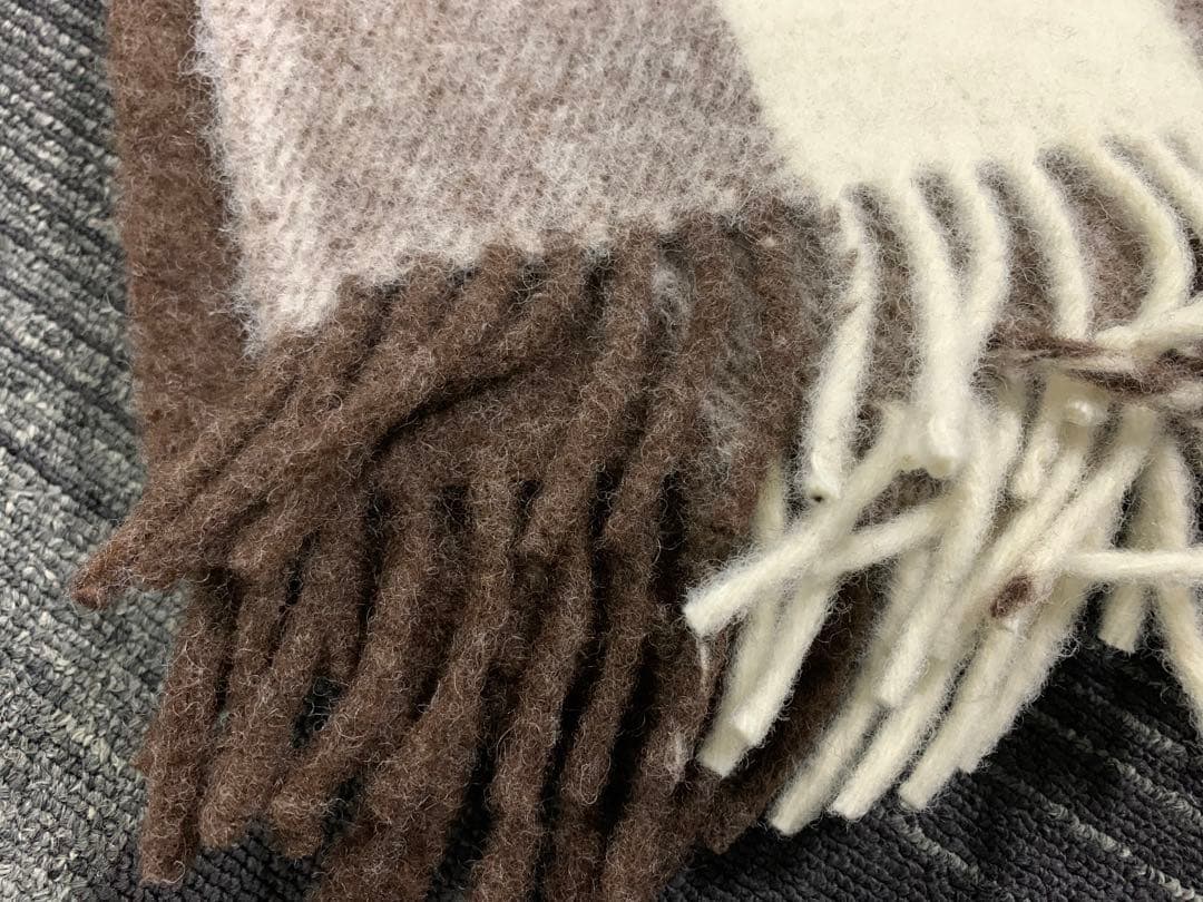 新品　Rusk & Finch ピュアニューウールブランケット　ヴィンテージ