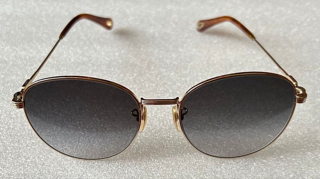 Chloe クロエ サングラス メンズ&レディース (ブラック系×ゴールド系)