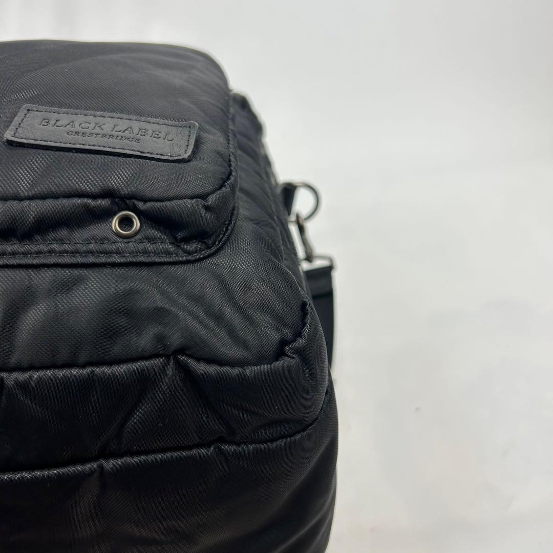 【美品】ブラックレーベル　ビジネスバッグ　リュック　3way チェック　2層