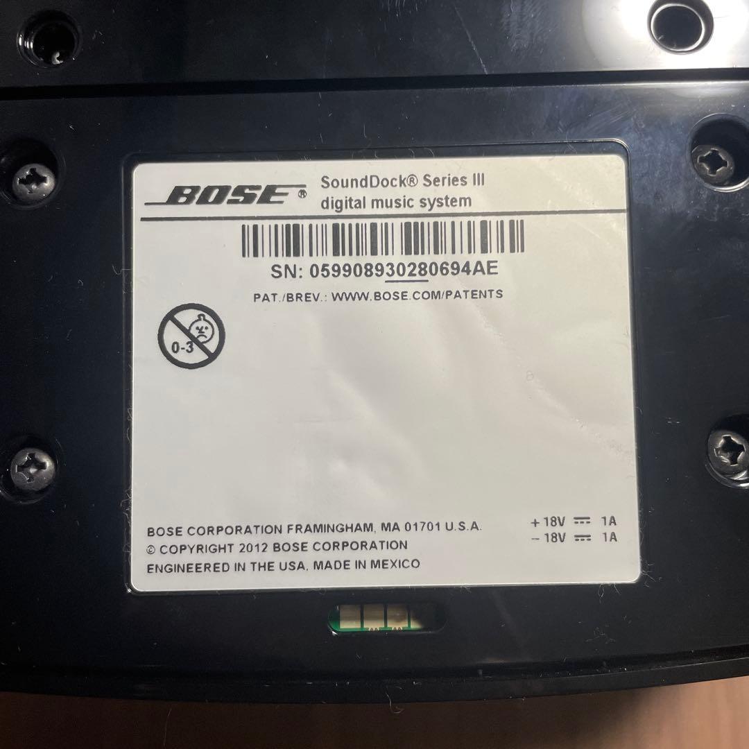 BOSE SoundDock Series Ⅲ iPhone(ライトニング端子)