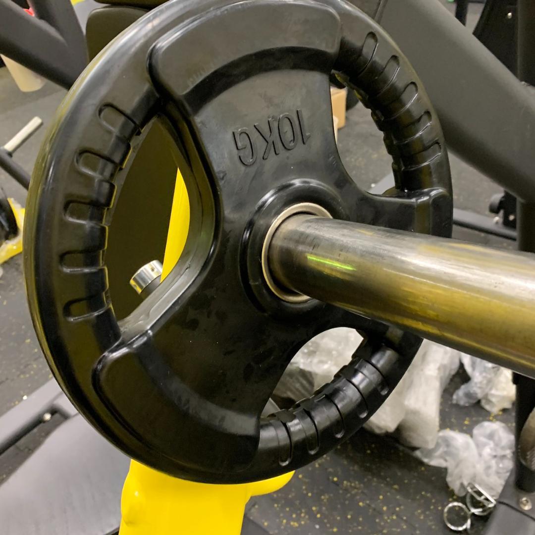 総重量80kg Φ50mm 3グリップラバープレート　計4枚SET