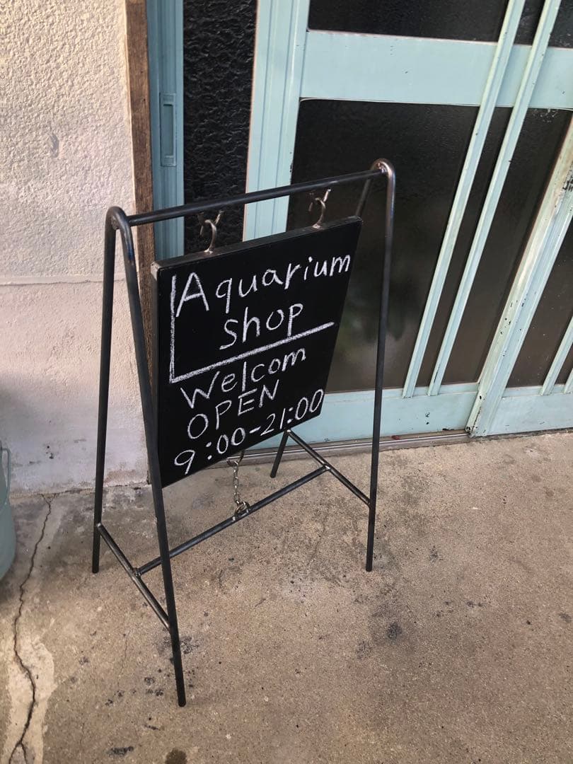 アイアン看板　インダストリアル　店舗用品　黒板看板　木看板　カフェ　美容室