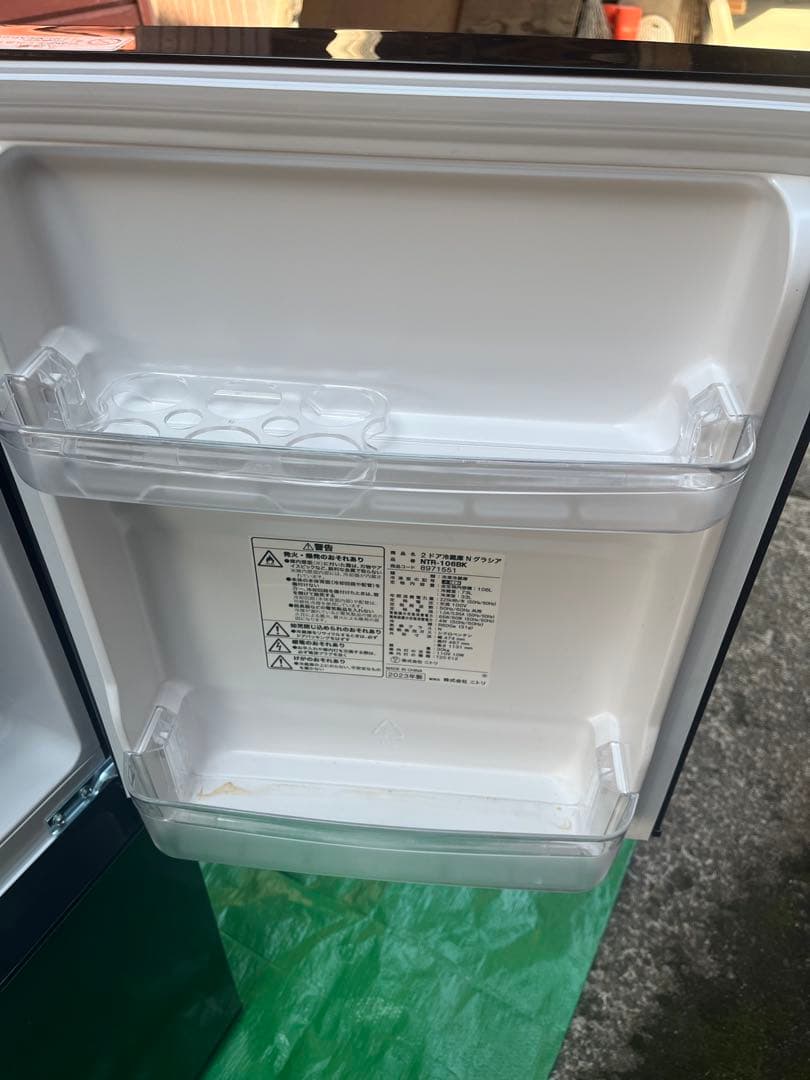 K702 NTR-106BK 106L 冷蔵庫 ブラック 2023年製