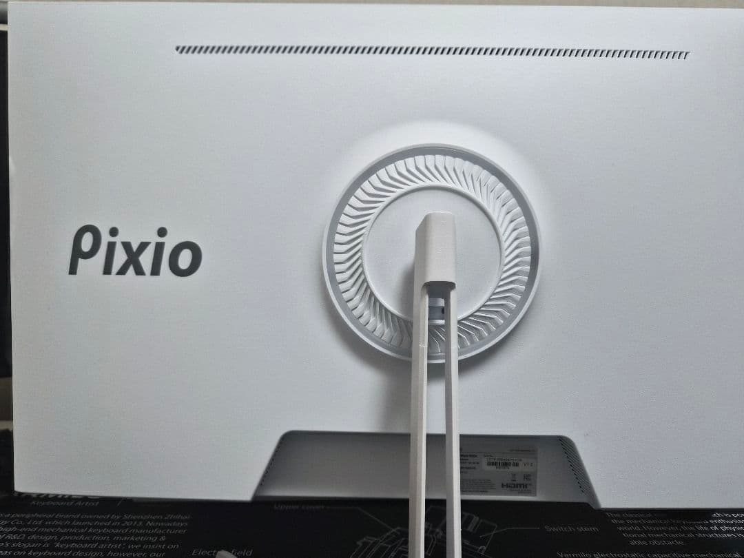 【極美品】Pixio PX278 WAVE White　ゲーミングモニター
