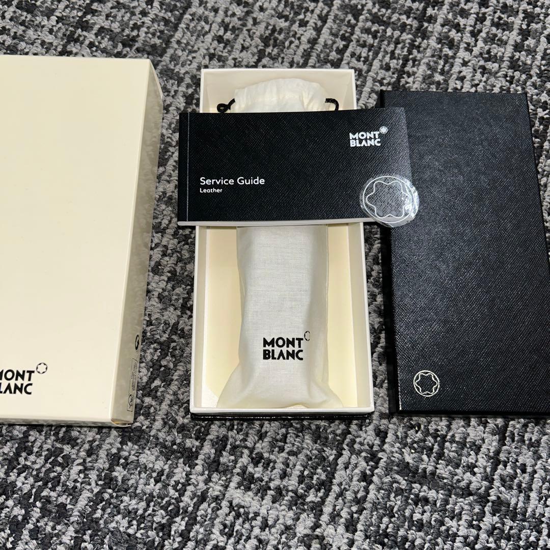 MONT BLANC レザー 万年筆ケース 内箱外箱保証書付き　完全品￼！