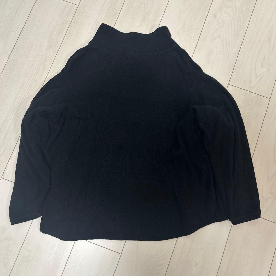 COMOLI シルクフリースハーフジッププルオーバー