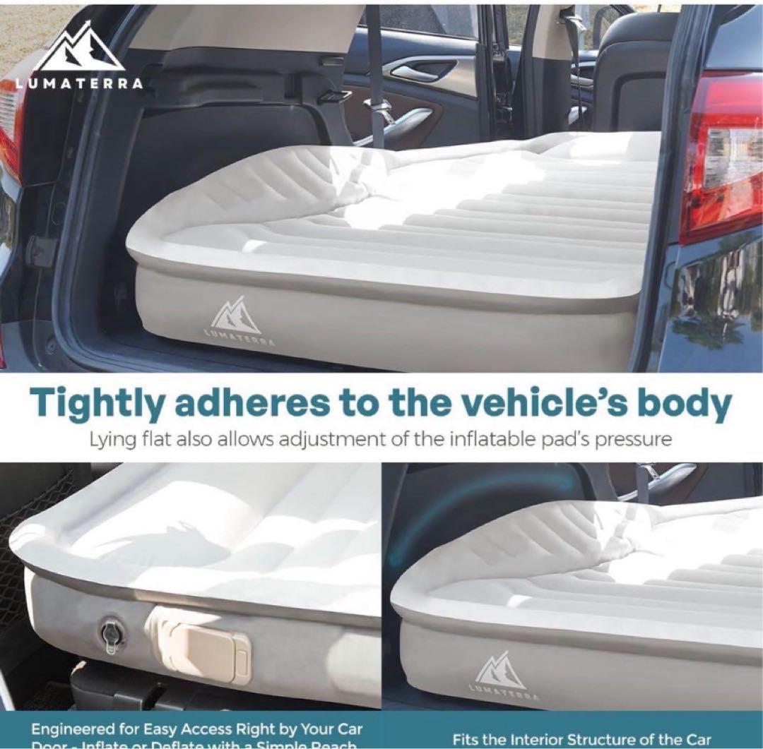 車中泊　エアーベッド　アウトドア　キャンプ　ダブル　SUV　家族　カップル