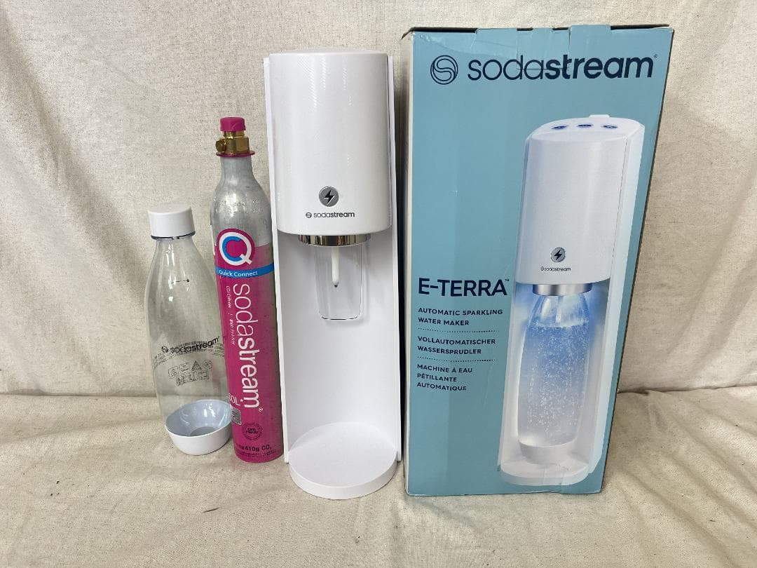 美品【ソーダストリーム】E-TERRA スターターキット 使用感ゼロ ボンベ付き