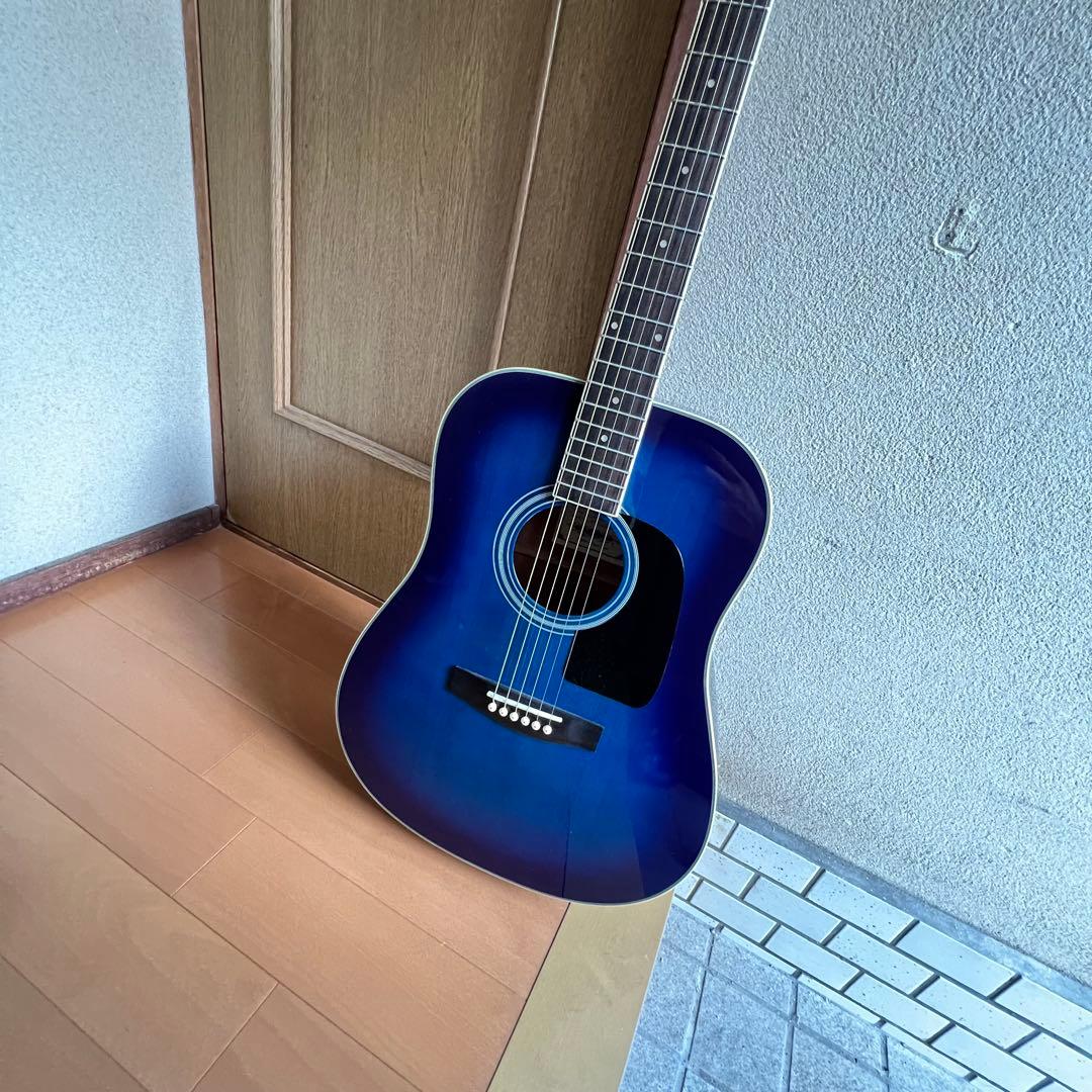 m*a様 新品未使用 ソフトケース付 アコースティックギター グラデーション ブ