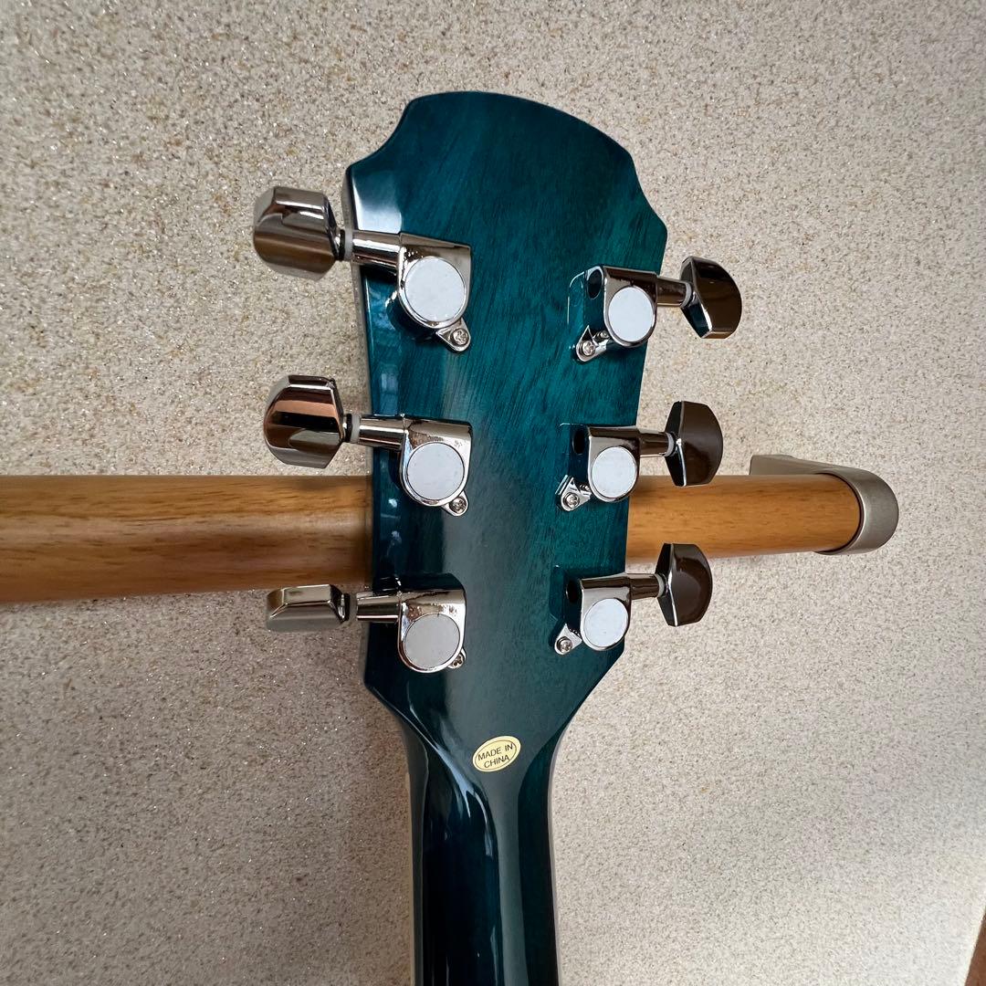 m*a様 新品未使用 ソフトケース付 アコースティックギター グラデーション ブ