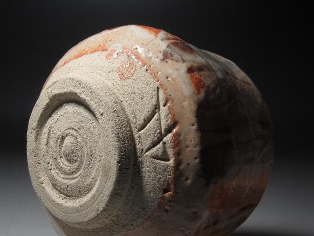 ★　鈴木蔵　志野茶碗　温かみのある一品です★x493