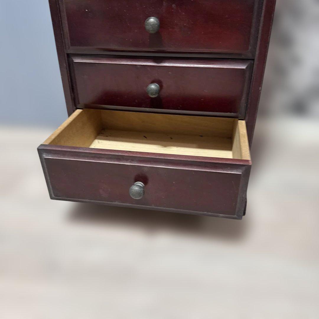 ダークブラウン木製キャビネット＊アンティーク