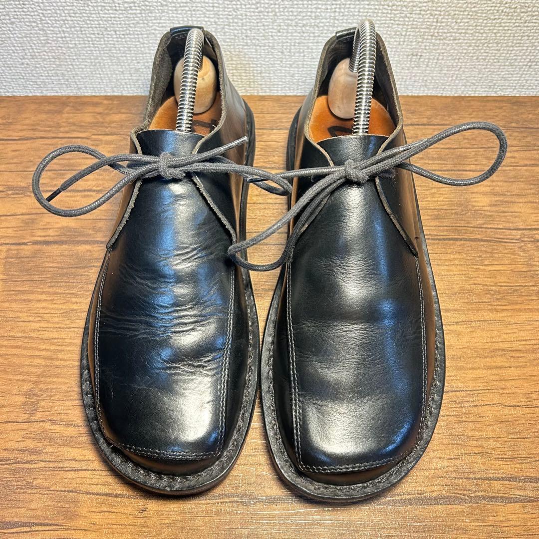 【美品・希少デザイン】trippen 黒 レザーレースアップシューズ 37