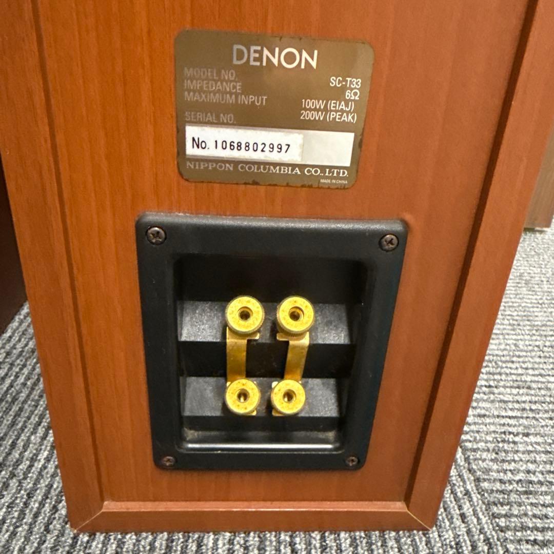 【美品✨】DENON スピーカー SC-T33 タワースピーカー 2点セット