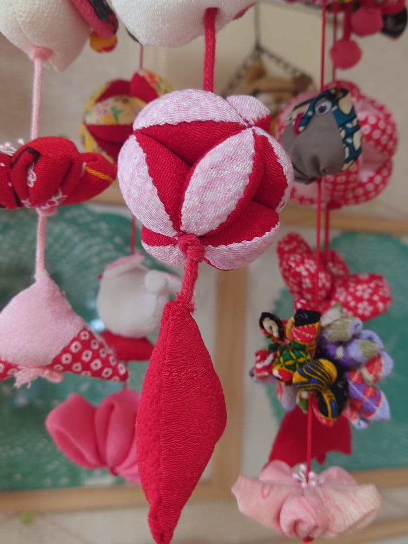 極美品　ハンドメイドひでばあちゃん作の縁起物のつるし雛　No.2