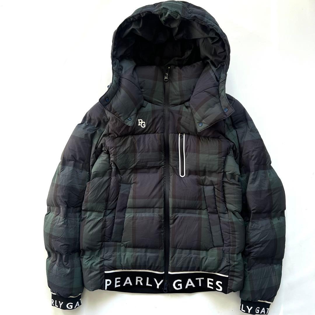 PEARLY GATES パーリーゲイツ　チェック柄　ダウンジャケット　中綿　1