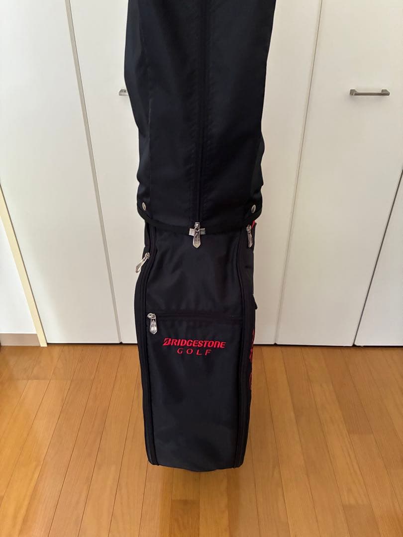 BRIDGESTONE GOLF キャディバッグ 黒/赤