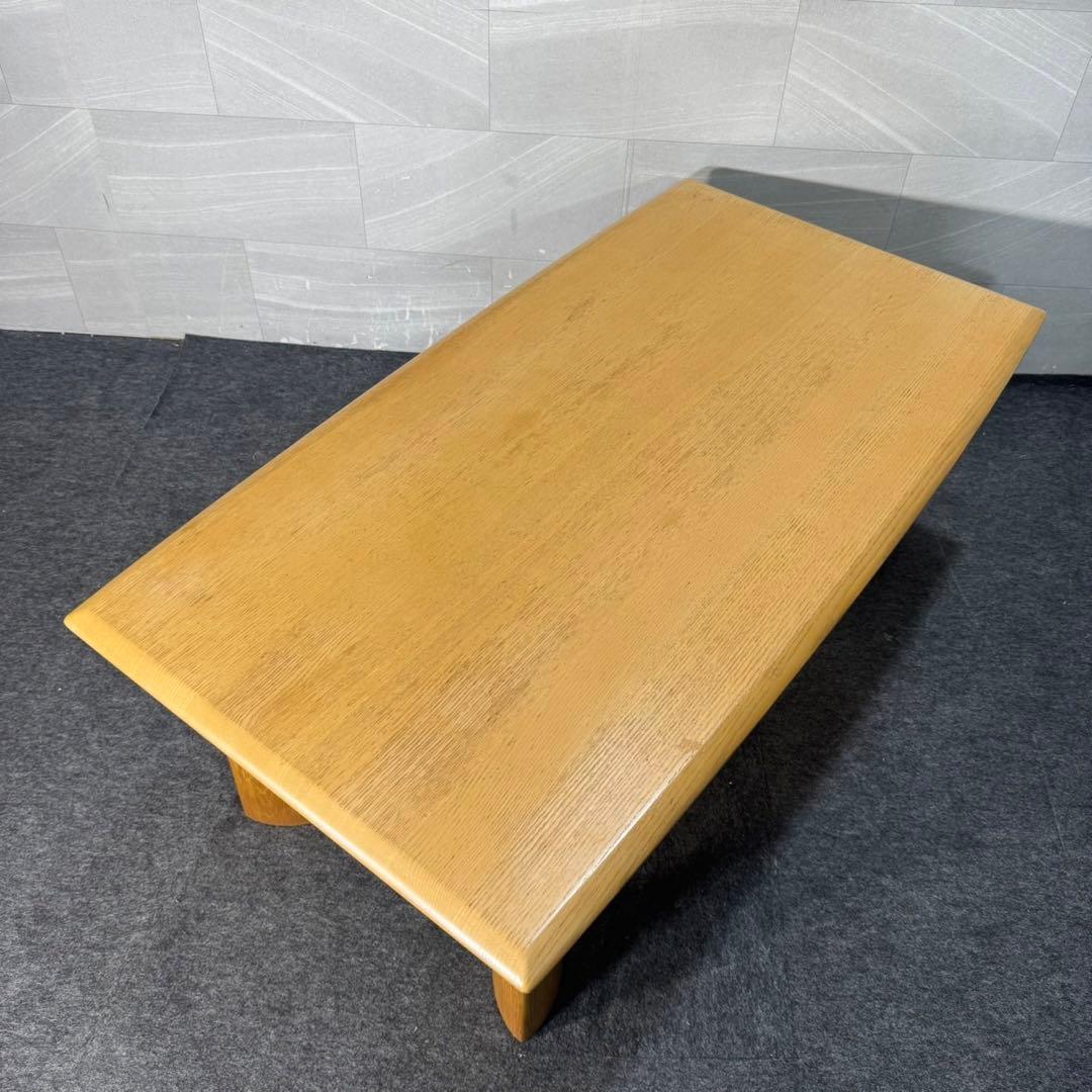 SHIRAKAWA リビングテーブル 無垢材 幅120 ローテーブル d4608