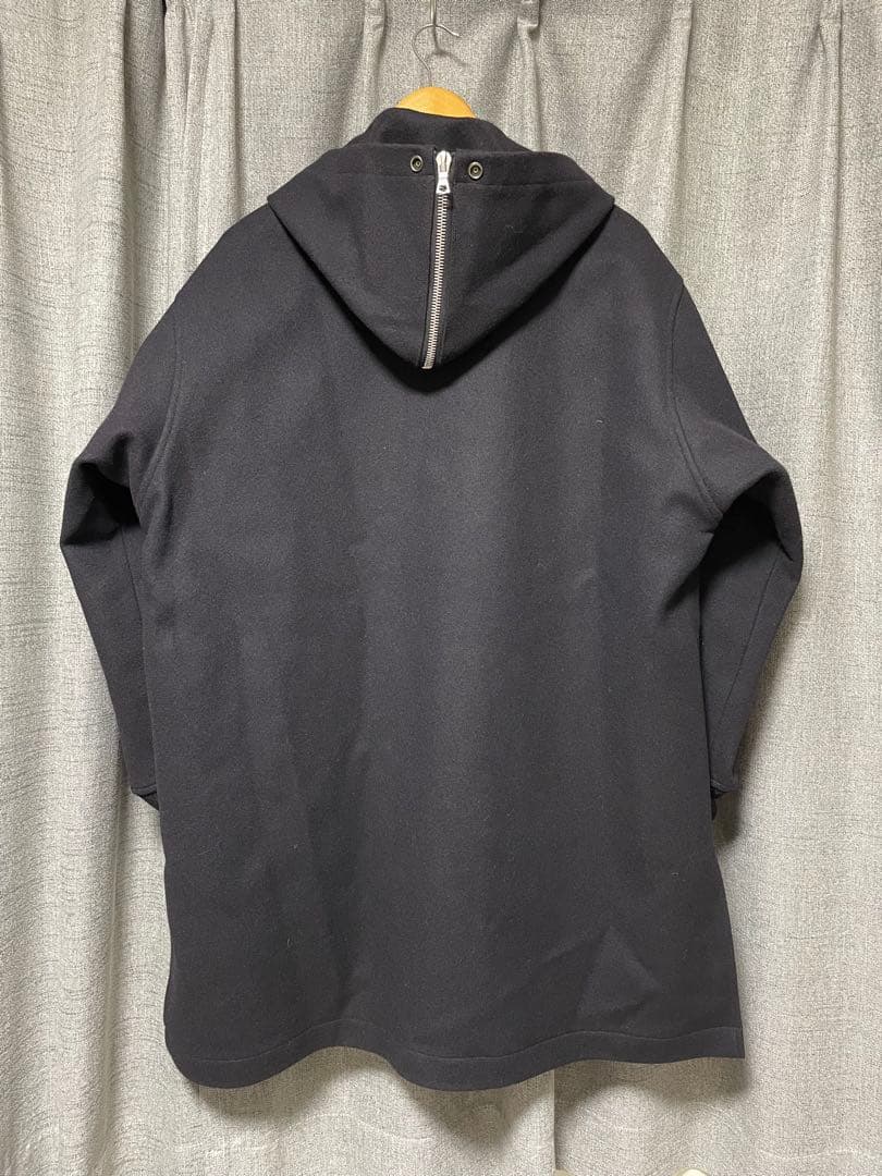 美品　COMOLI 18AW メルトンフーデッドコート 1