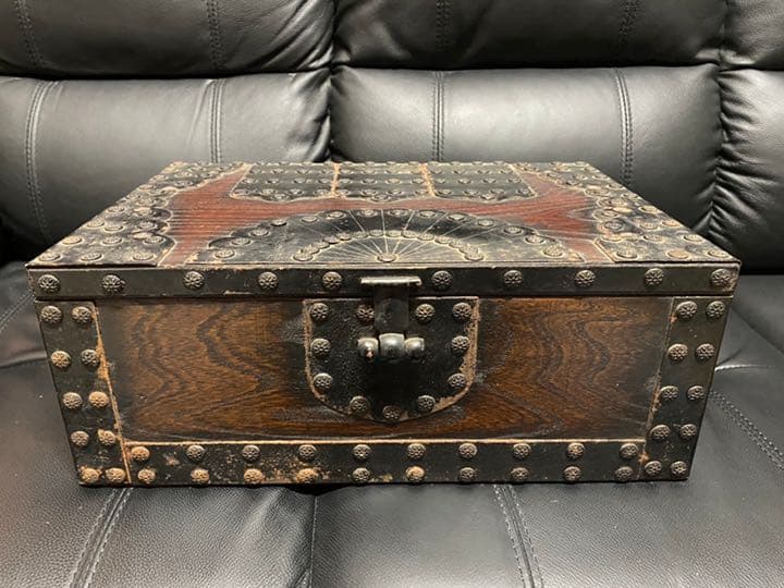 木製　欅材　千両箱　銭函　古民具　アンティーク　コレクション