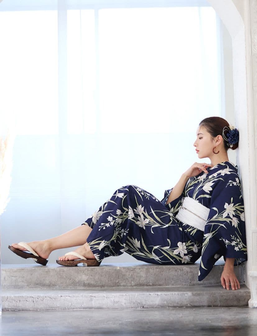 sugar 浴衣 紺 六点セット