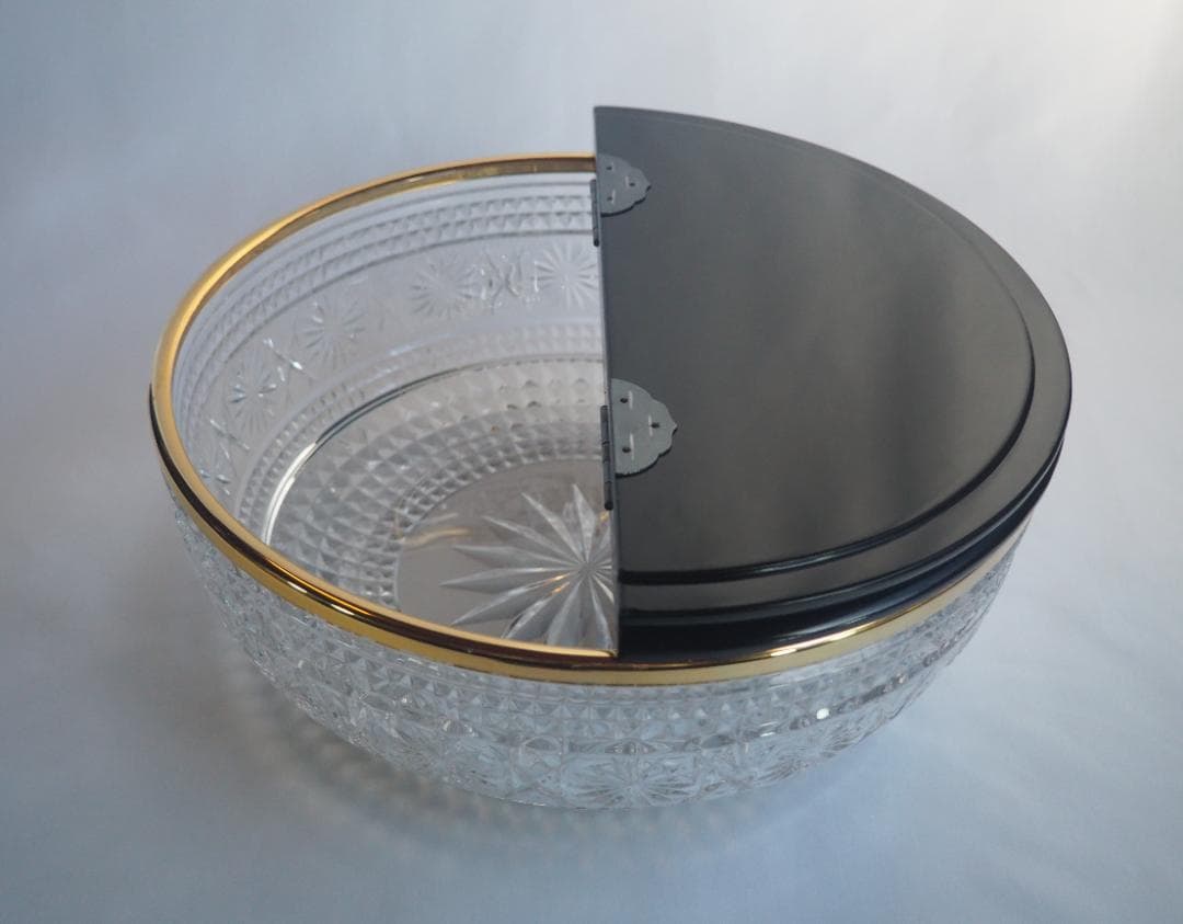 水崎長寿造『ギヤマン（義山）平水指』（共箱）