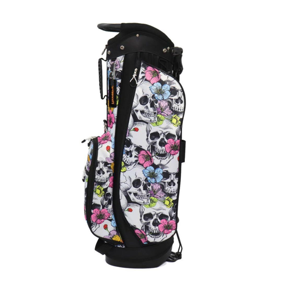 【新品】ラウドマウス キャディバッグ 8.5型 スカルフラワーズ 151