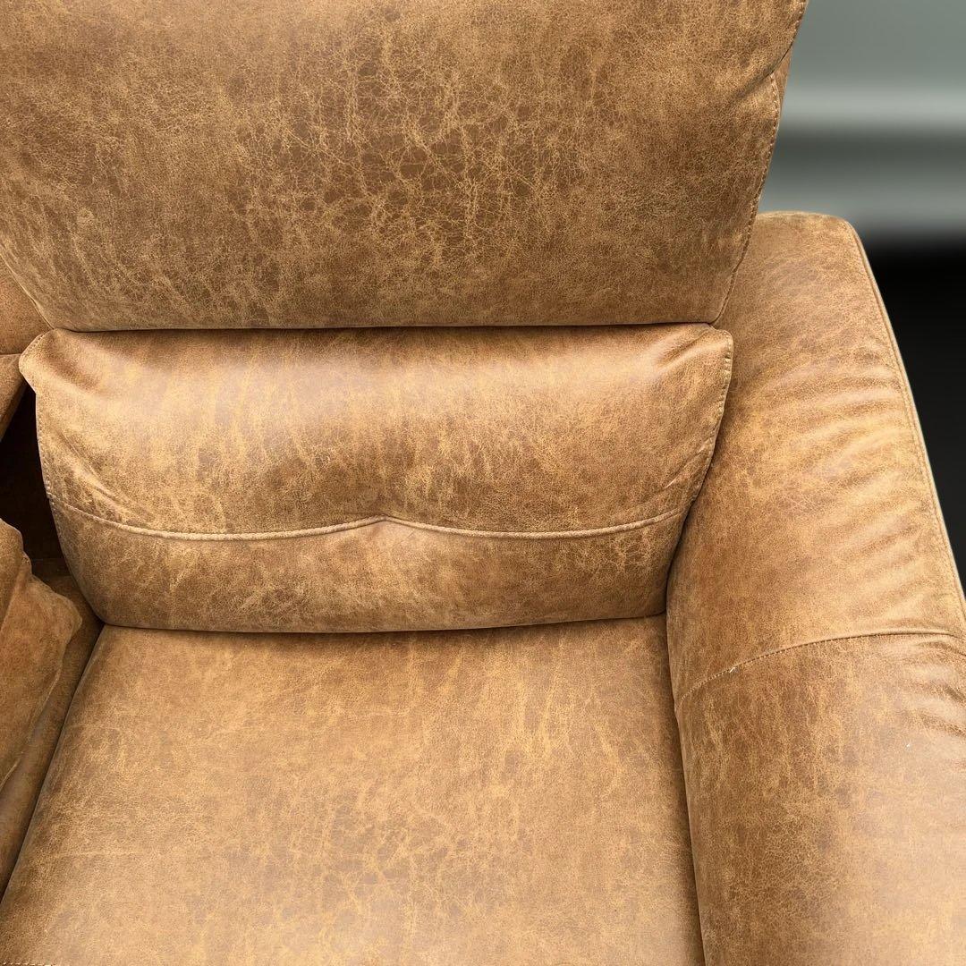 ⭐︎極美品/関家具 /３人掛け/北欧 /リクライニング電動ソファー /定価35万