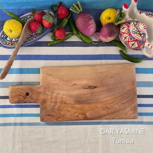 オリーブの木　持ち手角型　シンプルながらもオリーブの良さを　約39.5cm