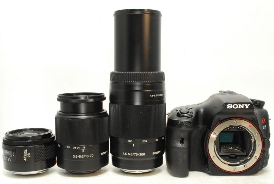 SONY α65 ❤️スマホ転送　トリプルレンズ　高速連写　一眼レフ