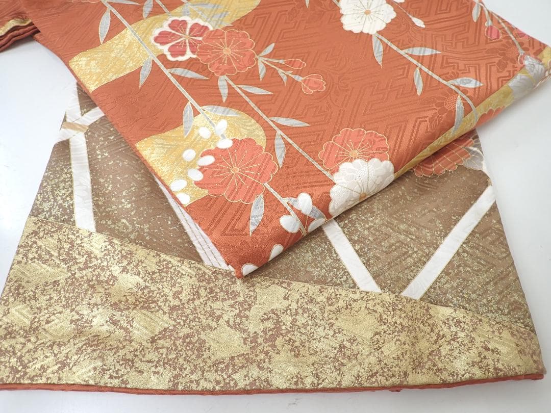 高級振袖 全面柄 金駒刺繍 金彩 身丈164cm(+3cm) 成人式 卒業式