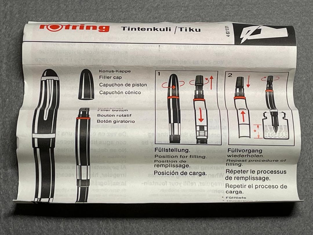 【未使用】ロットリング　ティンテンクリ(銀ティク)　180 117 説明書付
