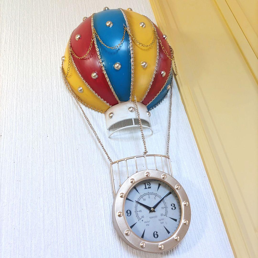 アンティーク スチームパンク 珍しい 気球 時計