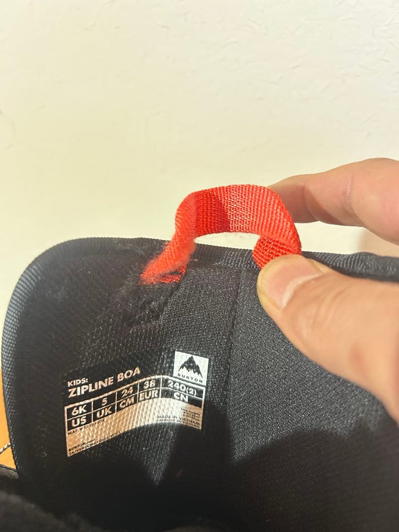【美品】BURTON Zipline キッズ BOA 6K 24.0cm ブーツ