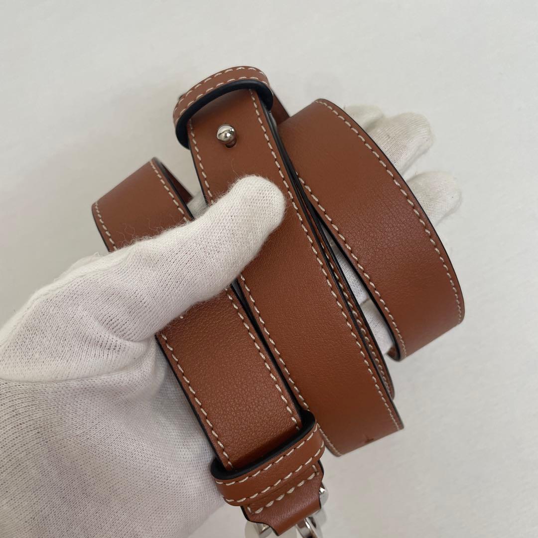 ほぼ未使用【ロエベ】エレファントバッグ ラージ　クラシックカーフ　タン　ブラウン