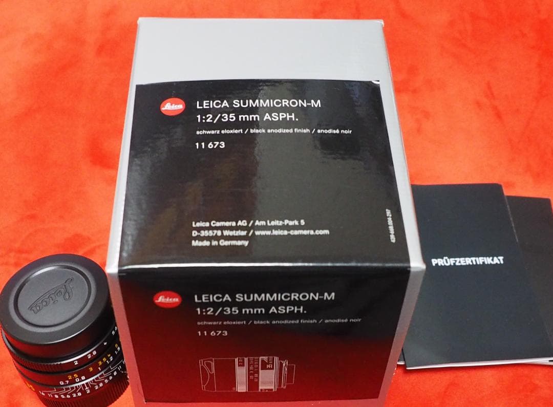 ライカ 現行SUMMICRON-M 35mm f/2 ASPH 点検済・付属品有