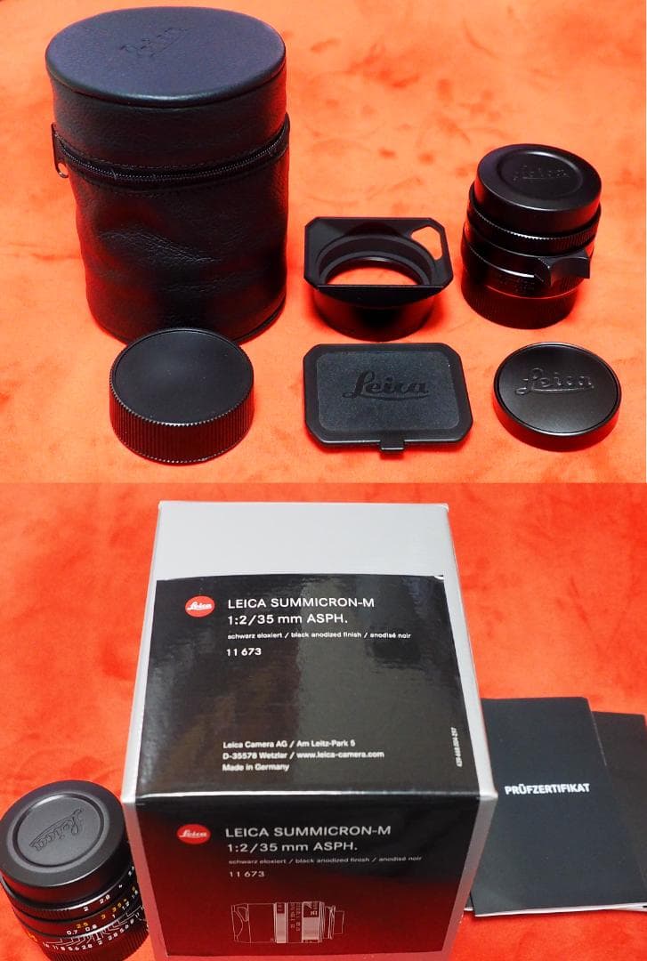 ライカ 現行SUMMICRON-M 35mm f/2 ASPH 点検済・付属品有