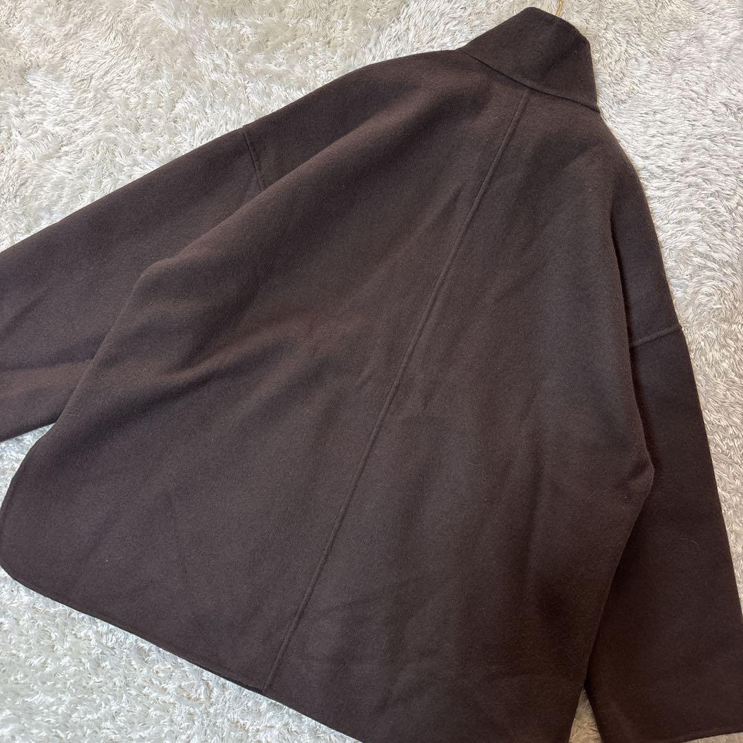 美品＊SLOBE IENA ダブルフェイススタンドコート　ブラウン　茶